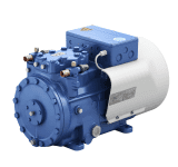 Bock Verdichter halbhermetisch HAX22e/190-4, 16,5m³/h Fördervolumen E55 vorgefüllt luftgekühlt