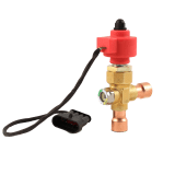 Carel Expansionsventil elektronisch E2V24ZS 12mm ODF mit Schauglas, 0,3m Kabel, kv=0,20 [m³/h], löt