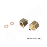 Hansa Anschlussadapter 7/16"-20UNF - M16x1,5 mit Kupferdichtring CO2