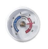 Möller Kühlraumthermometer analog Kunststoff weiss Ø 52mm Haftthermometer
