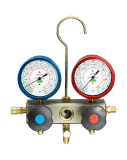 Refco 2-Weg Monteurhilfe M2-3-DELUXE-M-R12 mit ölgefüllten R3 Metallbalgmanometer