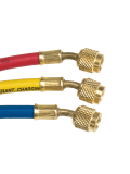 CPS Füllschlauch HS4Y 1200mm 1/4"45° 4 gelb