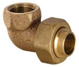 Conex IBP Winkelverschraubung 90 Grad konisch dichtend IG Rp zylindrisch Serie 4000 4096 22x3/4" Rotguss
