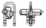 Danfoss 4-Wege-Umkehrventil STF-0101G3