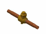 Danfoss Kugelabsperrventil ohne Schraderventil GBC 10s 3/8"