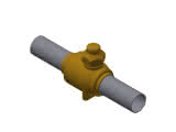 Danfoss Kugelabsperrventil ohne Schraderventil GBCH 42s 42mm CO2