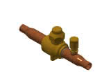 Danfoss Kugelabsperrventil mit Schraderventil CO2 GBC 10s 3/8"