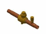 Danfoss Kugelabsperrventil mit Schraderventil CO2 GBC 12s 12mm