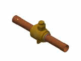 Danfoss Kugelabsperrventil ohne Schraderventil GBC 18s 18mm