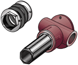 KETRIX Hohlwandanschluss T-Stück mit IG 20x1/2"x50