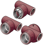 KETRIX T-Stück mit Abgang Innengewinde 25x3/4"