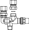Panason.-Schakelventiel 3/8" PAW-CO2-CHANGE-O