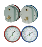 Refco Metallbalgmanometer NG 80 R5-220-M-R134a-1/4SAE 1/4" SAE