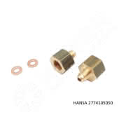 Hansa Anschlussadapter 7/16"-20UNF - M16x1,5 mit Kupferdichtring CO2 - More 1
