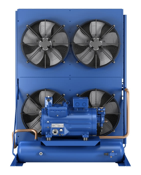 Bock Verflüssigungssatz halbhermetisch SHGX44e/770-4 SL mit 67m³/h Fördervolumen SE55 vorgefüllt sauggasgekühlt - Detail 1