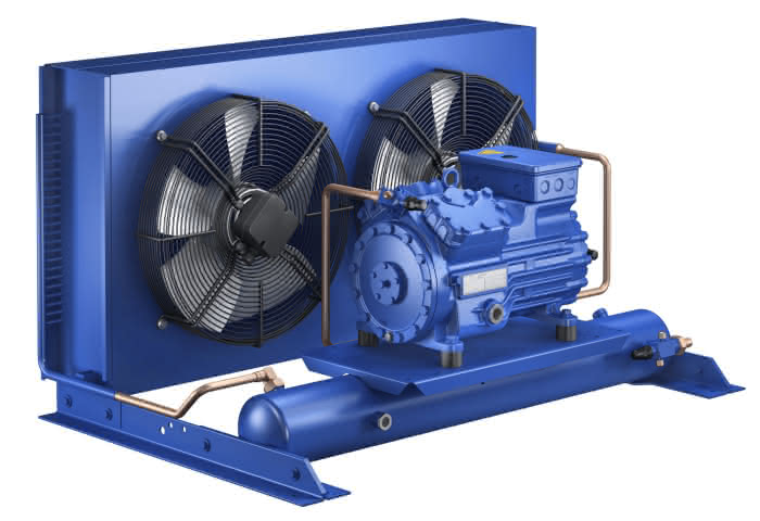 Bock Verflüssigungssatz halbhermetisch SHGX34e/255-4 SL mit 22,1m³/h Fördervolumen SE55 vorgefüllt sauggasgekühlt - Detail 1