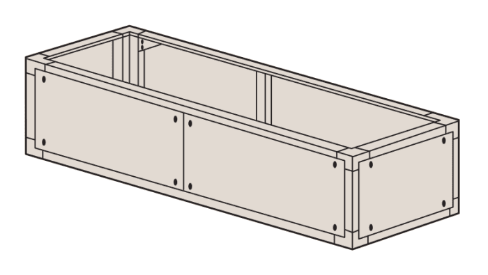 Mitsubishi Zuluft- oder Luftansaug-Plenum (Leer) nach CL.0 (A1 DIN 4102) (Leistungsgröße 006-013) für s-MEXT BL79900301 - Detail 1
