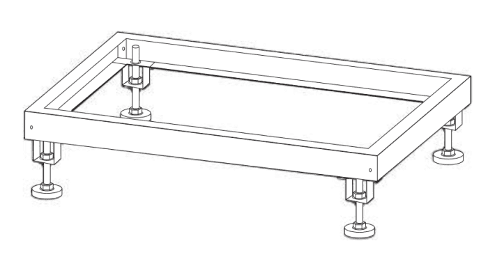Mitsubishi Grundrahmen mit Höhe: min/max: 400-510mm (Leistungsgröße 006-013) für s-MEXT BL79901403 - Detail 1
