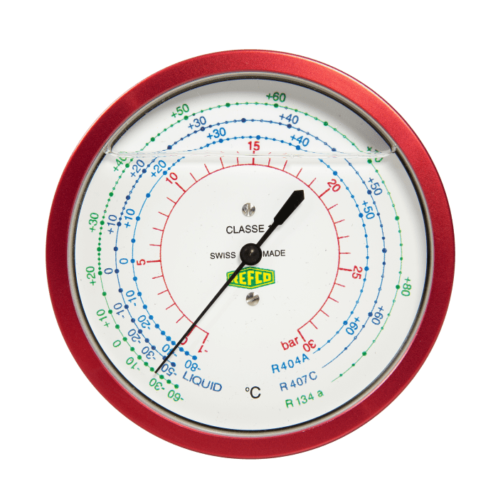 Refco Metallbalgmanometer NG 80 R5-320-M-R407C-1/4"SAE 1/4"SAE - Detail 1