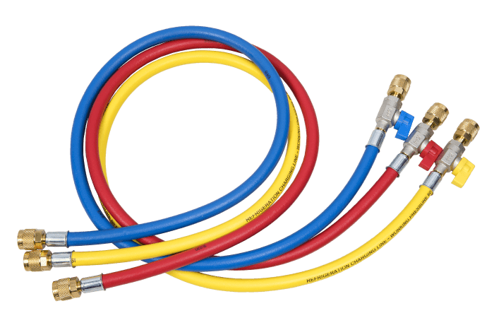 Refco Füllschlauchset CA-CCL-72 mit Kugelventil 1/4"SAE 72"/180cm - Detail 1