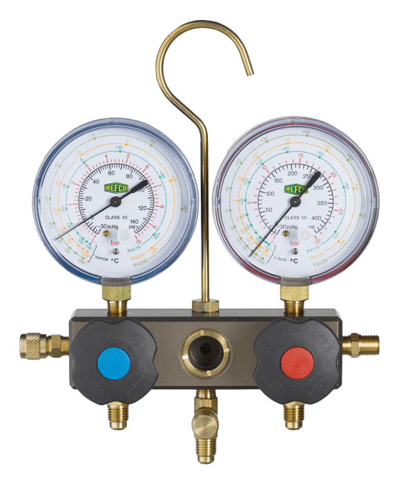 Refco 2-Weg Monteurhilfe M5 SM2-3-DS-R422 mit Rohrfedermanometer - Detail 1