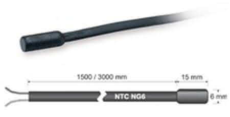 LUMITY Temperaturfühler SN7PK600 NTC, -40 bis 110°C, 6m - Detail 1