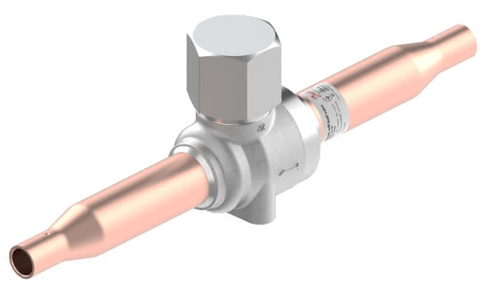 Danfoss Kugelabsperrventil ohne Schraderventil GBC 6s H 6mm 90bar/ R744 - Detail 1