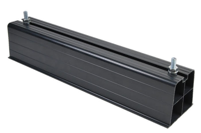 Plarock Aufstellbalken SB-2000 Kunststoff schwarz 2000mm inkl.M10 Schrauben600 kg (Set aus 2 Balken) - Detail 1