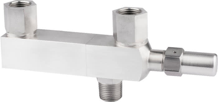 AWA Serviceventil S30W CuSn 2x IG NPTF 1/2" - AG NPTF 1/2" - Detail 1