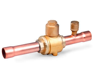 Sanhua Kugelventil mit Schraderventil SBV04-320T 12mm - Detail 1