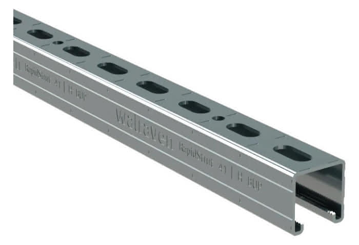 Walraven Montageschiene RapidStrut 2m C-Profil BUP 41x41 2mm - Detail 1