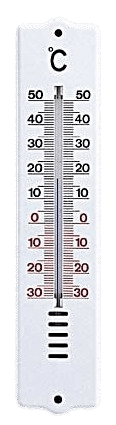 Möller Kühlraumthermometer analog Kunststoff weiss 205x45mm - Detail 1
