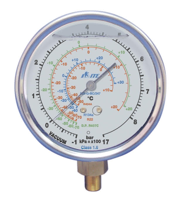 ITE Manometer 825-G-BC/247 ND 1/8"NPT unten für R22/R134a/R404A/R407C - Detail 1