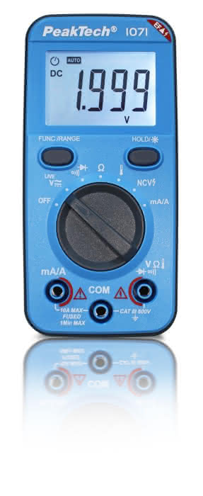 PEAKTECH Multimeter digital P 1071 600V AC/DC mit NCV und Live-Test - Detail 1