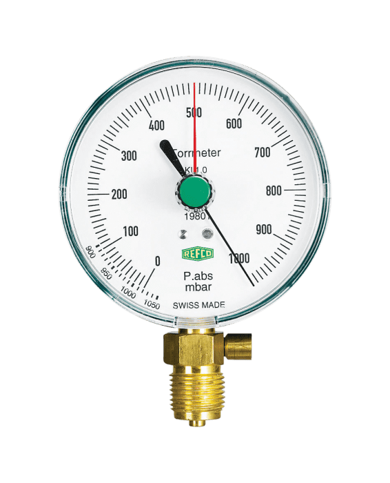 Refco Vakuummeter 19801 Durchmesser 100 mm 1/2" G mit Sicherheitsventil - Detail 1