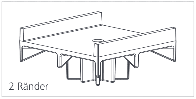 Aspen Big Foot Plattform Set 450 B9102 2 Ränder - Detail 1