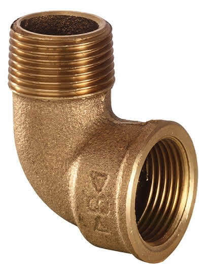 Conex IBP Winkel 90 Grad IG Rp zylindrisch AG R konisch Serie 3000 3092 3/8" Rotguss - Detail 1