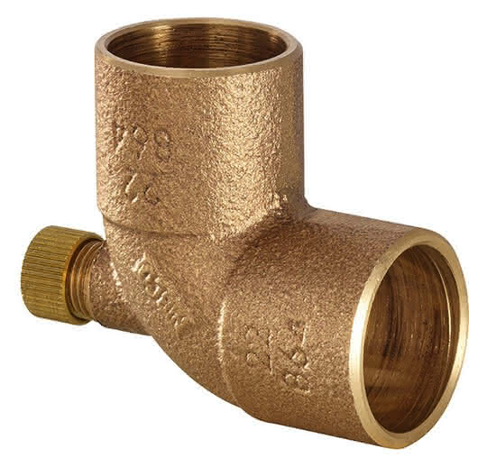 Conex IBP Entlüftungswinkel 90 Grad Serie 4000 4090 28mm Rotguss - Detail 1