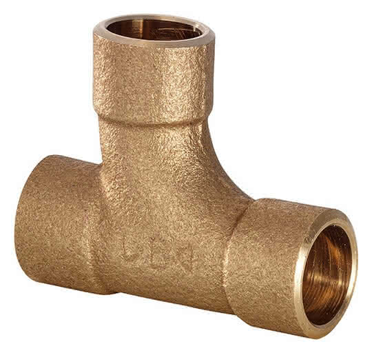 Conex IBP Bogen-T-Stück Serie 4000 4131 18mm Rotguss - Detail 1
