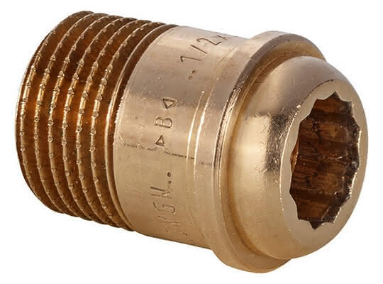 Conex IBP Einlegteil konisch dichtend AG R konisch Serie 4000 4382 1/4"x1/2" Rotguss - Detail 1