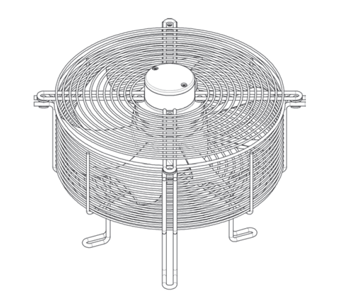 Bock Zusatzlüfter 315mm 230V für HG22 - Detail 1