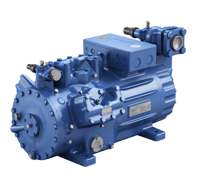 Bock Verdichter halbhermetisch HGX56e/850-4, 73,8m³/h Fördervolumen E55 vorgefüllt sauggasgekühlt - Detail 1