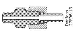 Danfoss Manometeranschluss für 6mm Löt - Detail 1