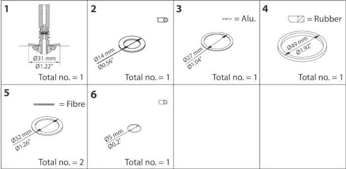 Danfoss Reparaturkit EVRAT 15, EVRST 15 - Detail 1