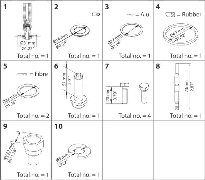 Danfoss Instandsetzungskit EVRAT 10, EVRST 10 - Detail 1