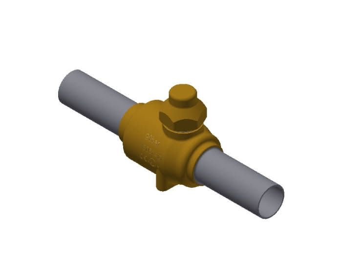 Danfoss Kugelabsperrventil ohne Schraderventil GBCH 28s 28mm CO2 - Detail 1