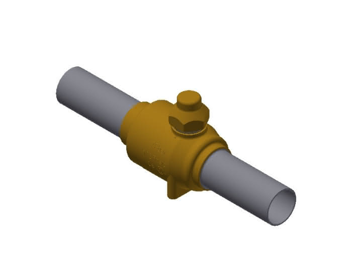 Danfoss Kugelabsperrventil ohne Schraderventil GBCH 35s 35mm CO2 - Detail 1