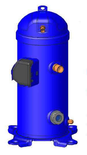 Danfoss Scrollverdichter vollhermetisch MLZ038T4LC9A 400V H/MBP 50/60Hz - Detail 1