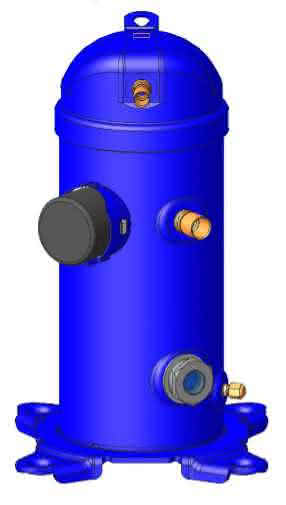 Danfoss Scrollverdichter vollhermetisch MLZ021T5LP9A 230V H/MBP 50Hz - Detail 1
