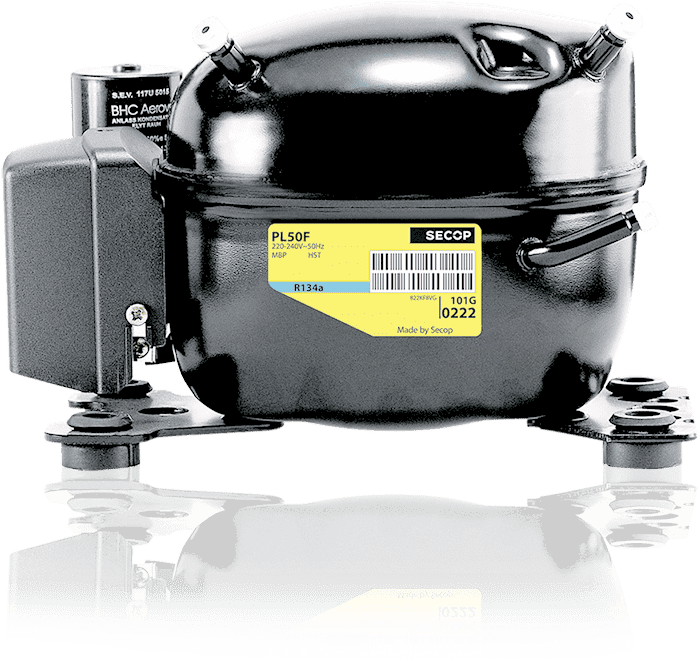 Secop Hubkolbenverdichter vollhermetisch PL50F HST 230V 50Hz MBP - Detail 1